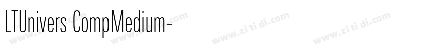 LTUnivers CompMedium字体转换
